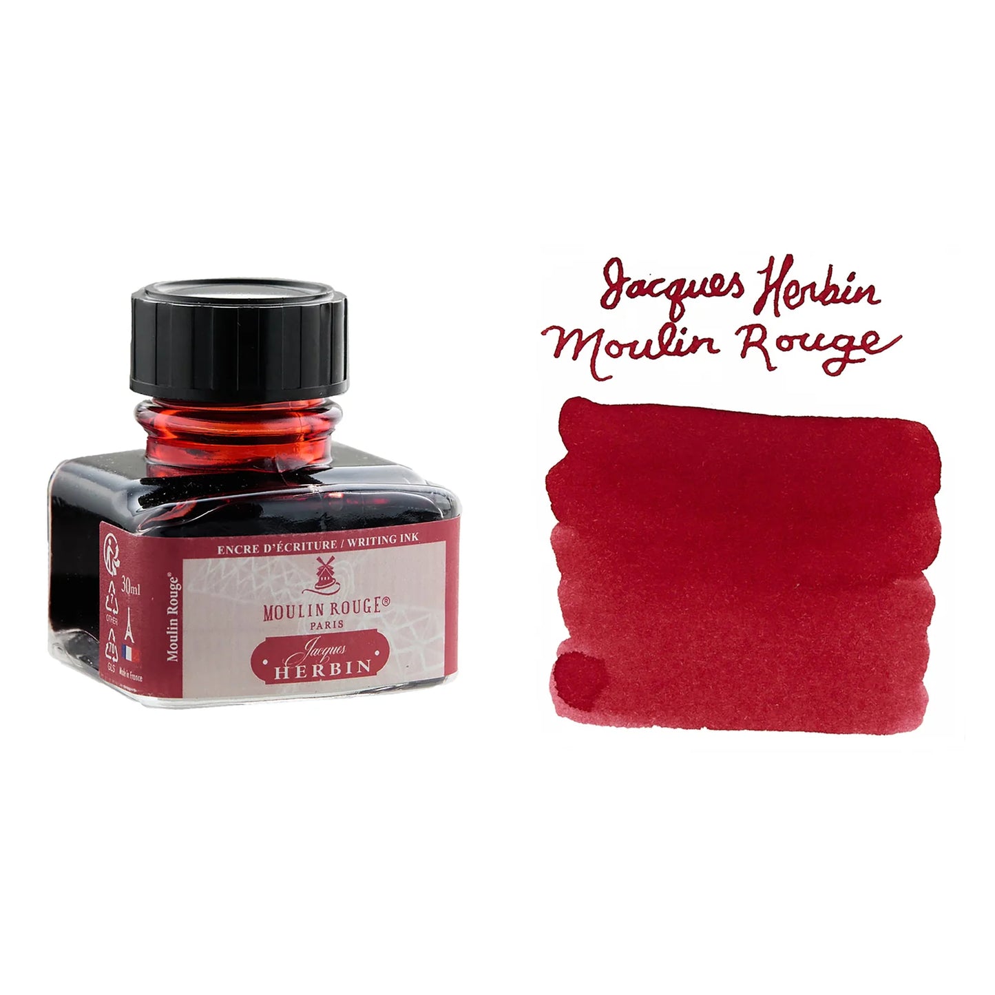 Jacques Herbin - Writing ink - Red (Moulin Rouge)