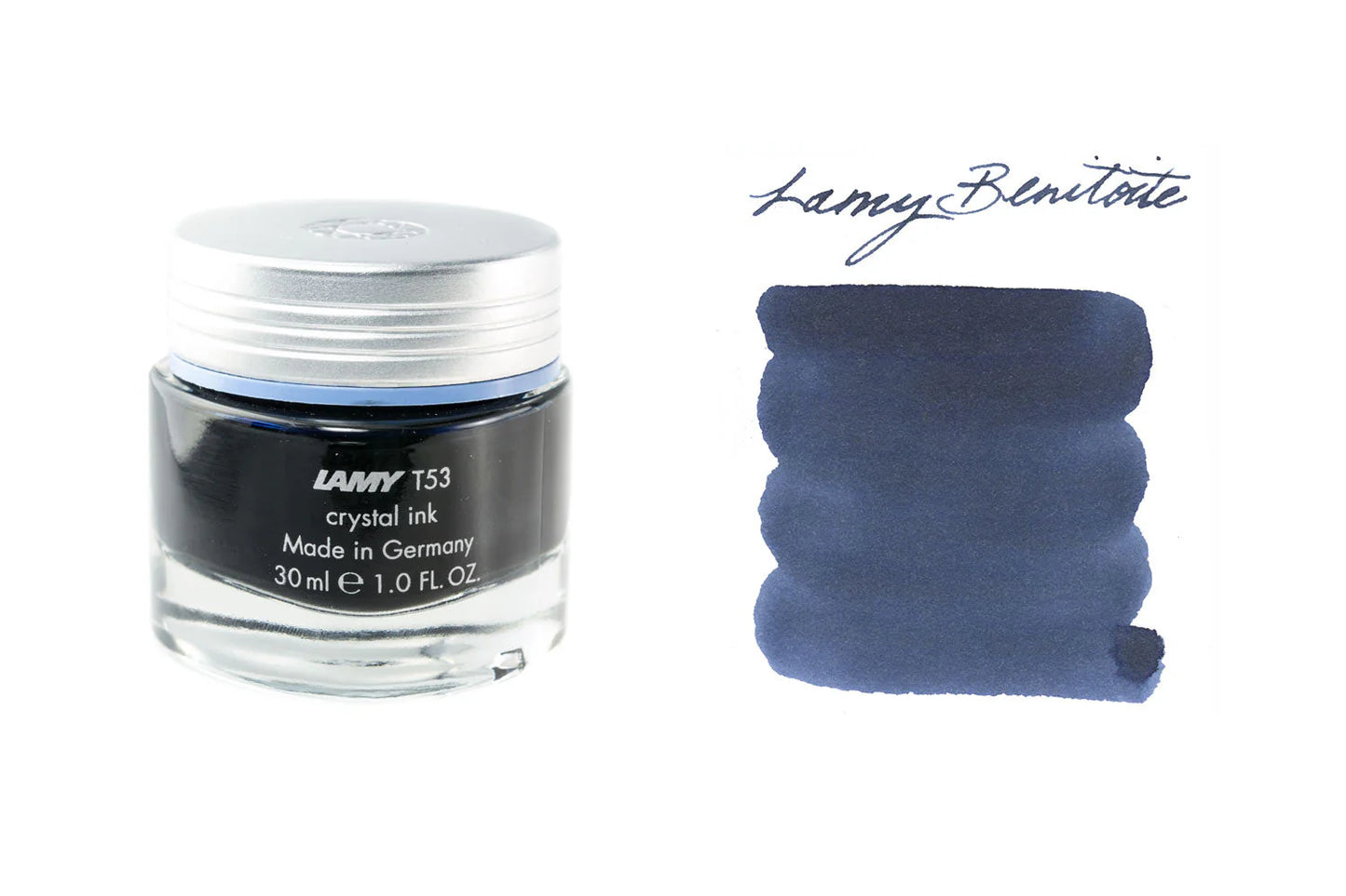 Lamy T53 Crystal Bottled Ink 30ml - Benitoite / Blue-Black