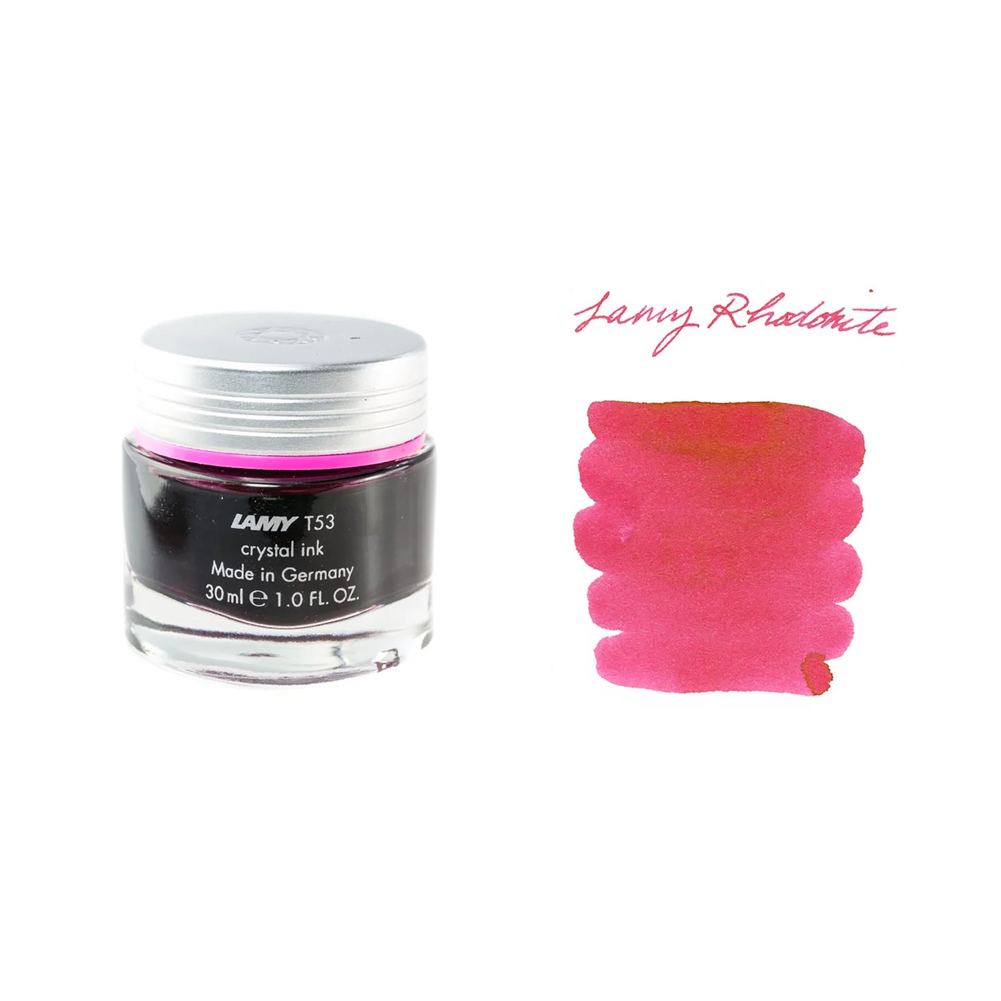 Lamy T53 Crystal Bottled Ink 30ml - Rhodonite / Pink