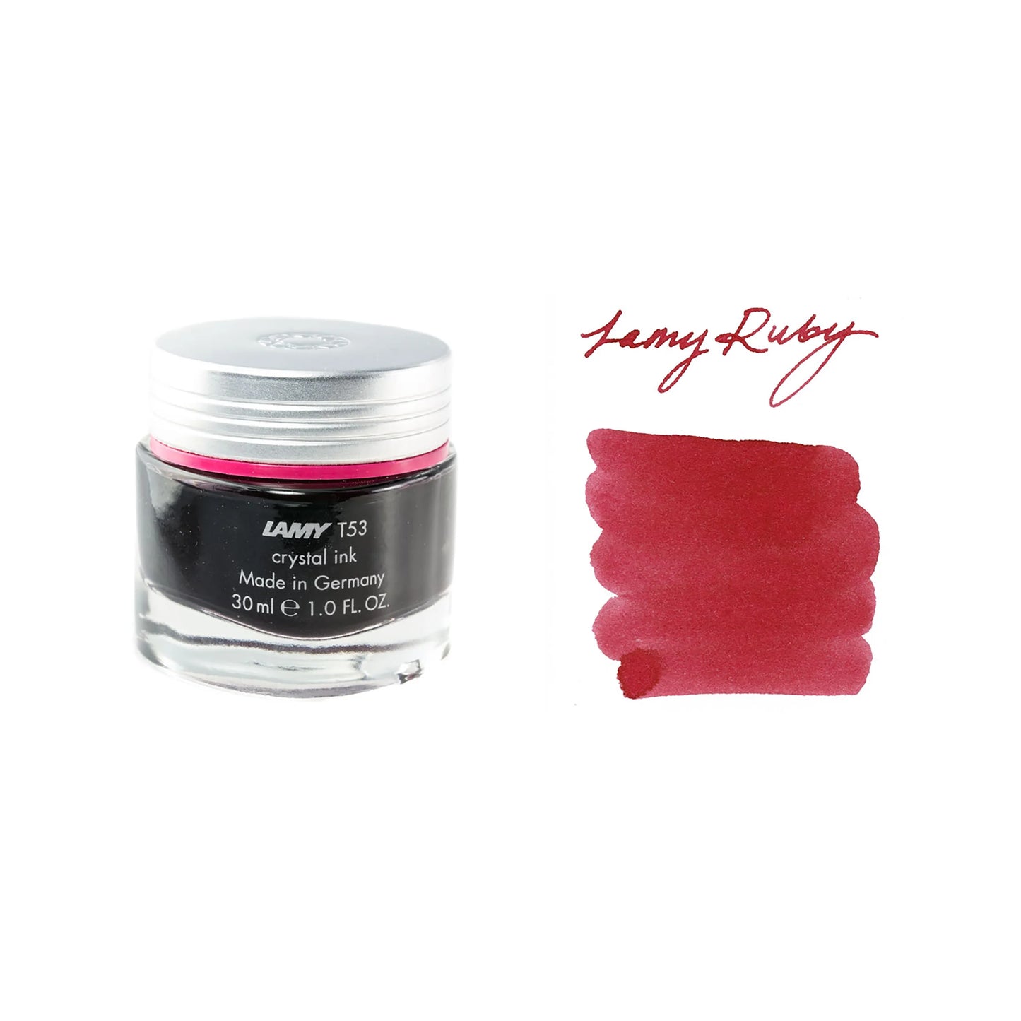 Lamy T53 Crystal Bottled Ink 30ml - Ruby / Deep Red
