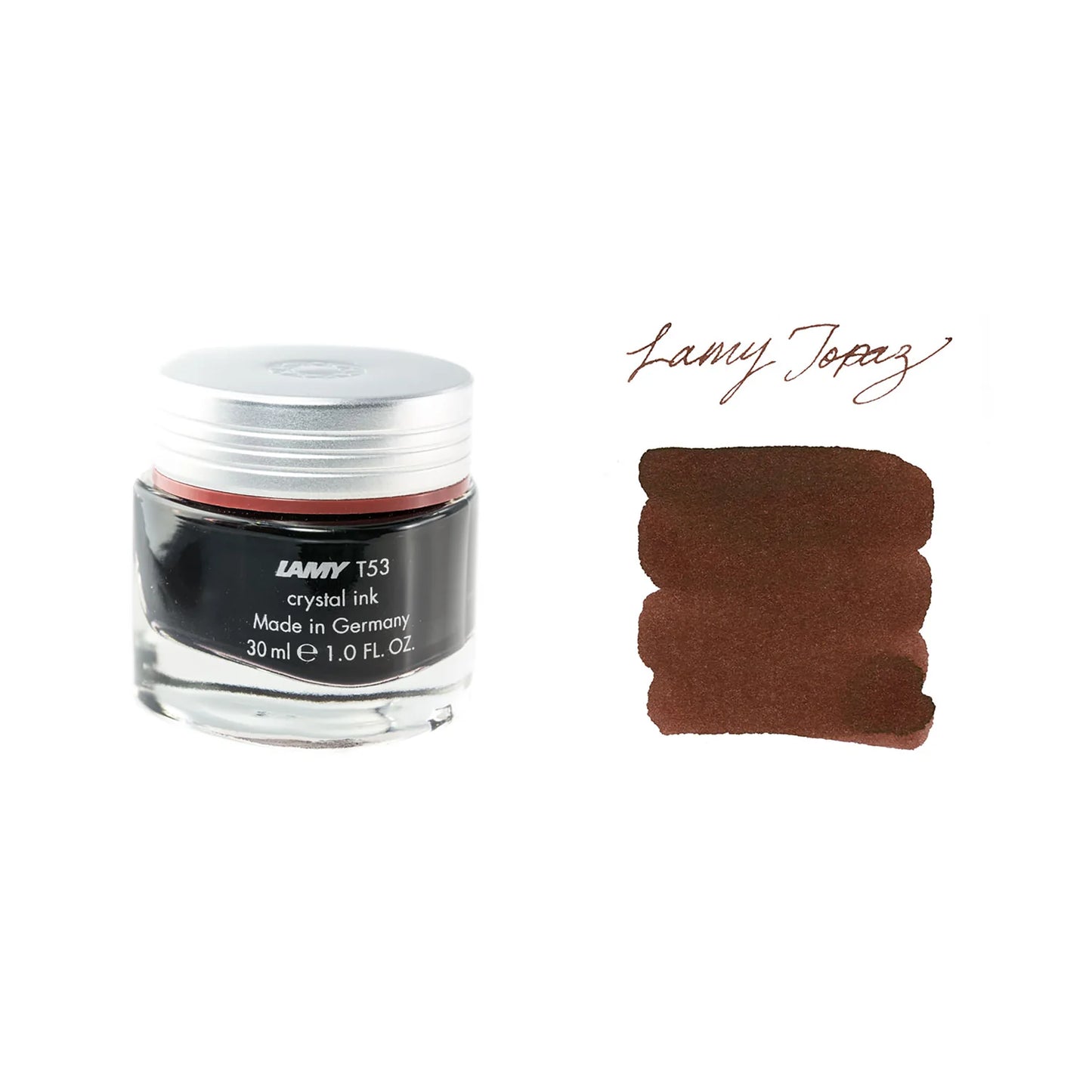 Lamy T53 Crystal Bottled Ink 30ml - Topaz / Brown