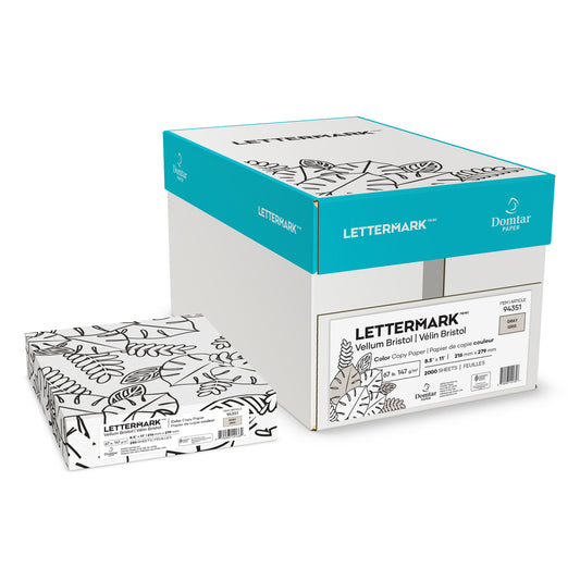 Lettermark Vellum Bristol Color Cardstock 8.5" x 11" / Letter
