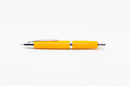 Pilot Capless Yellow/Rhodium Fountain Pen - Fine