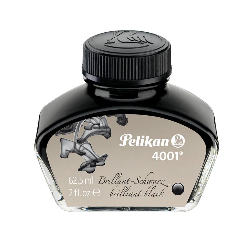Pelikan  4001 Fountain Pen Ink 62.5 ml - Brilliant Black