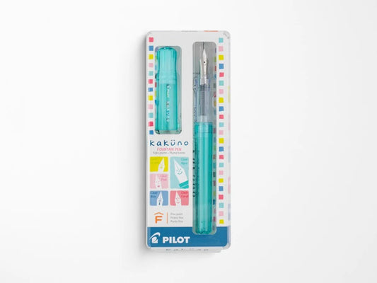 Kakuno Fountain Pen - Clear Aqua