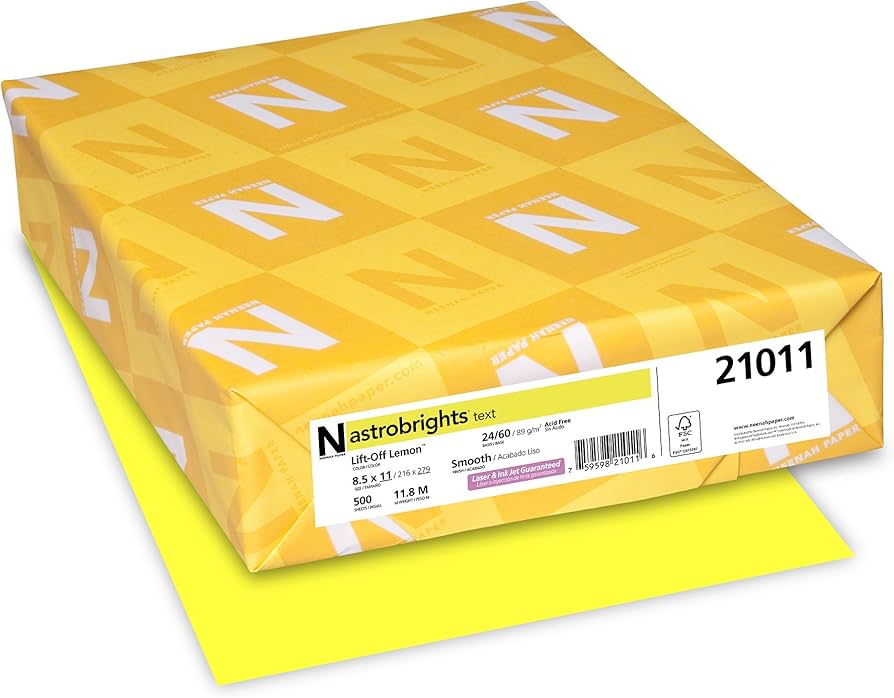 Astrobrights Color Copy Paper 8.5*11 - 500 sheets