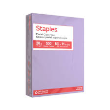 Staples 30% Recycled Pastel Colored Copy Paper - Letter - 8-1/2" x 11" -  500 Sheets