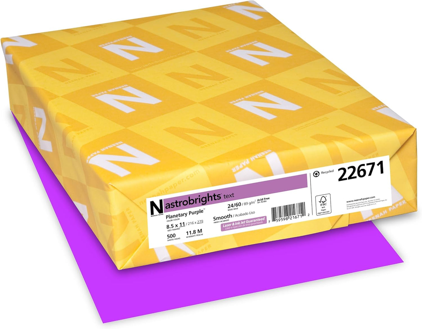 Astrobrights Color Copy Paper 8.5*11 - 500 sheets