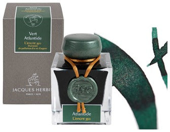 Jacques Herbin - 1798 Prestige  - Atlantis Green - Silver Shimmer
