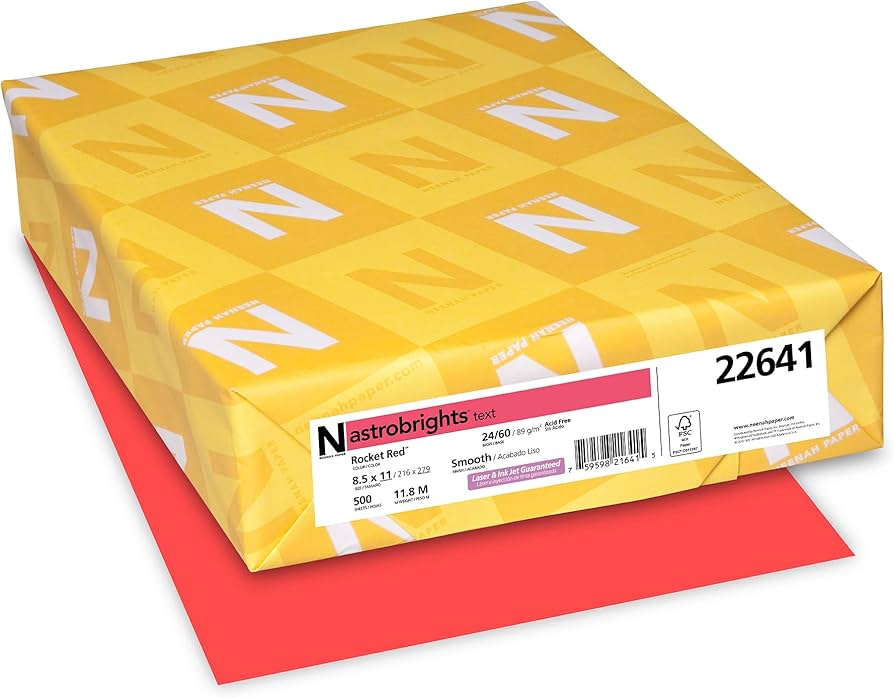 Astrobrights Color Copy Paper 8.5*11 - 500 sheets